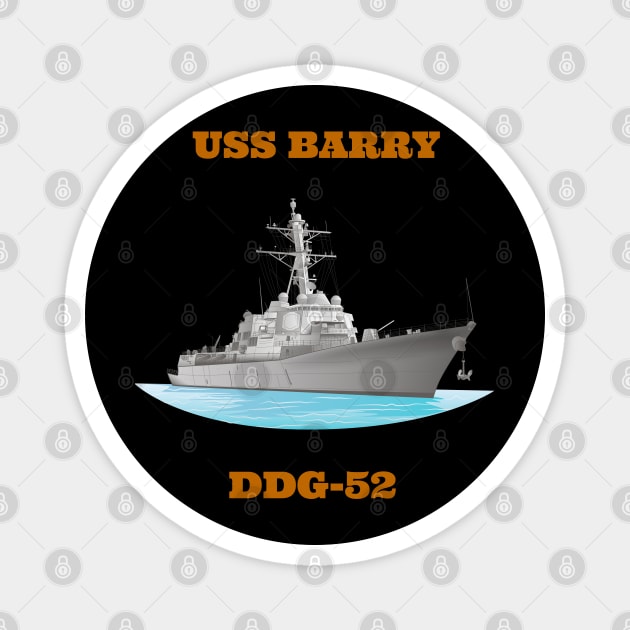 Barry DDG-52 Destroyer Ship Magnet by woormle